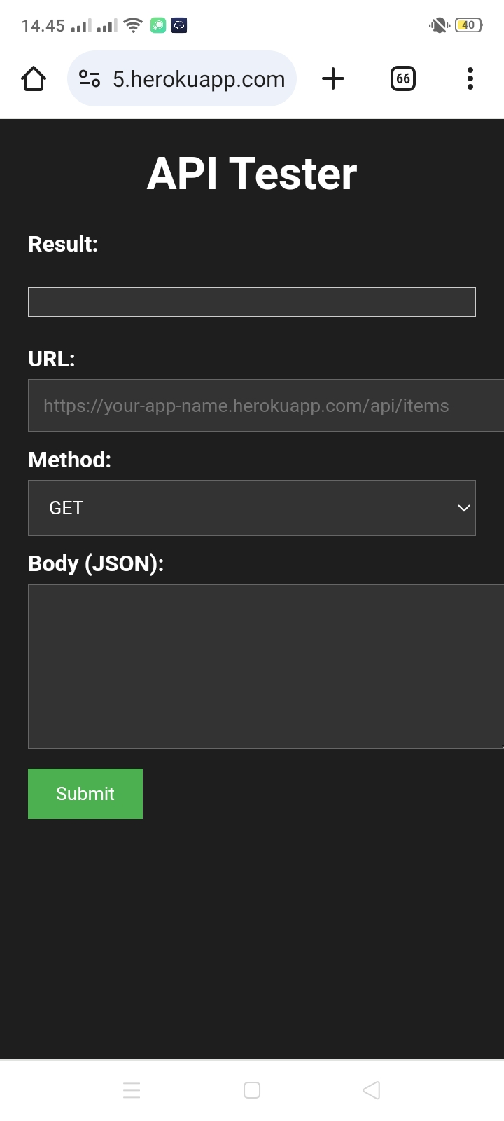 API Tester